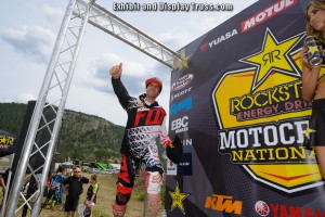 RockStar Energy drink motocross series stage and finish line were all made with our aluminum trussing.