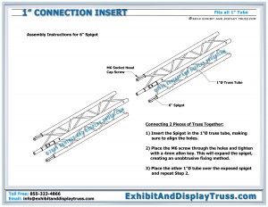 1" Tube Connection Insert Assembly Instructions
