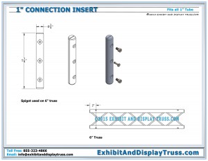 Dimensions for 1" Connection Insert System
