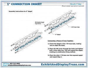 Assembly instructions for 1" Tube Insert