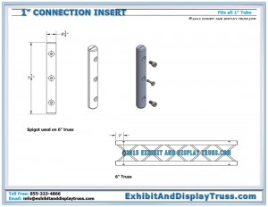 Dimensions for 1"Tube Connection Insert System