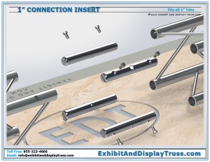 Exploded view of parts of 1" Tube Insert