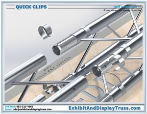 Exploded View of Quick Clips on Truss