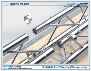 Exploded View of Quick Clips on Truss