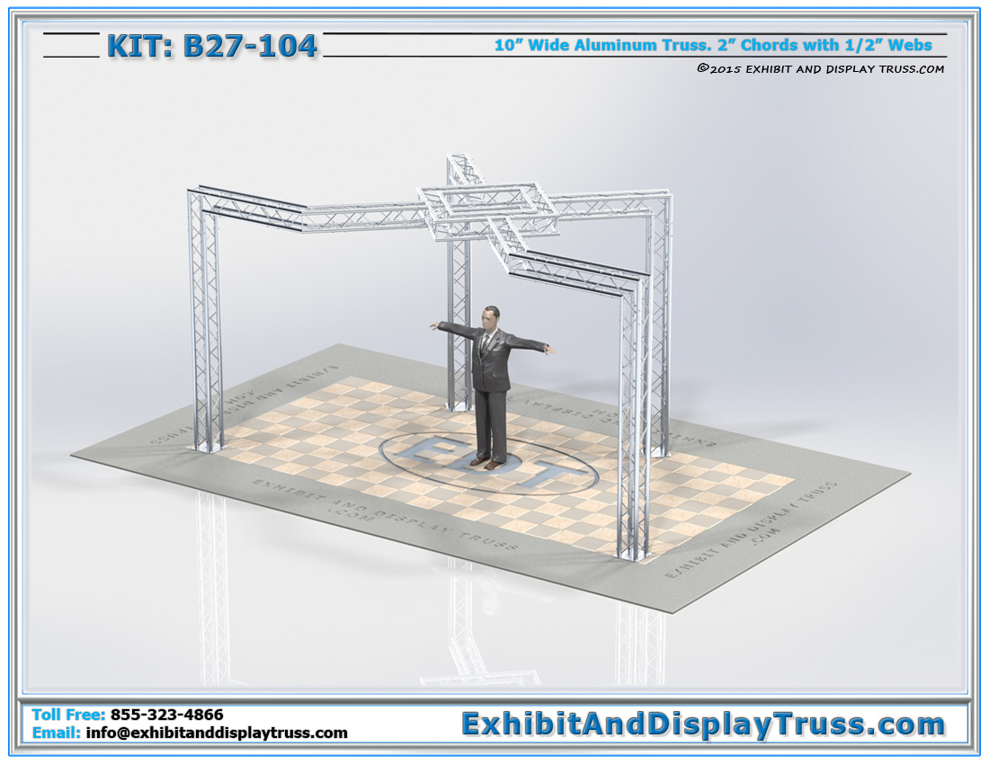 Kit: B27-104 / Trade Show Exhibit Displays for TV Monitors and Advertising