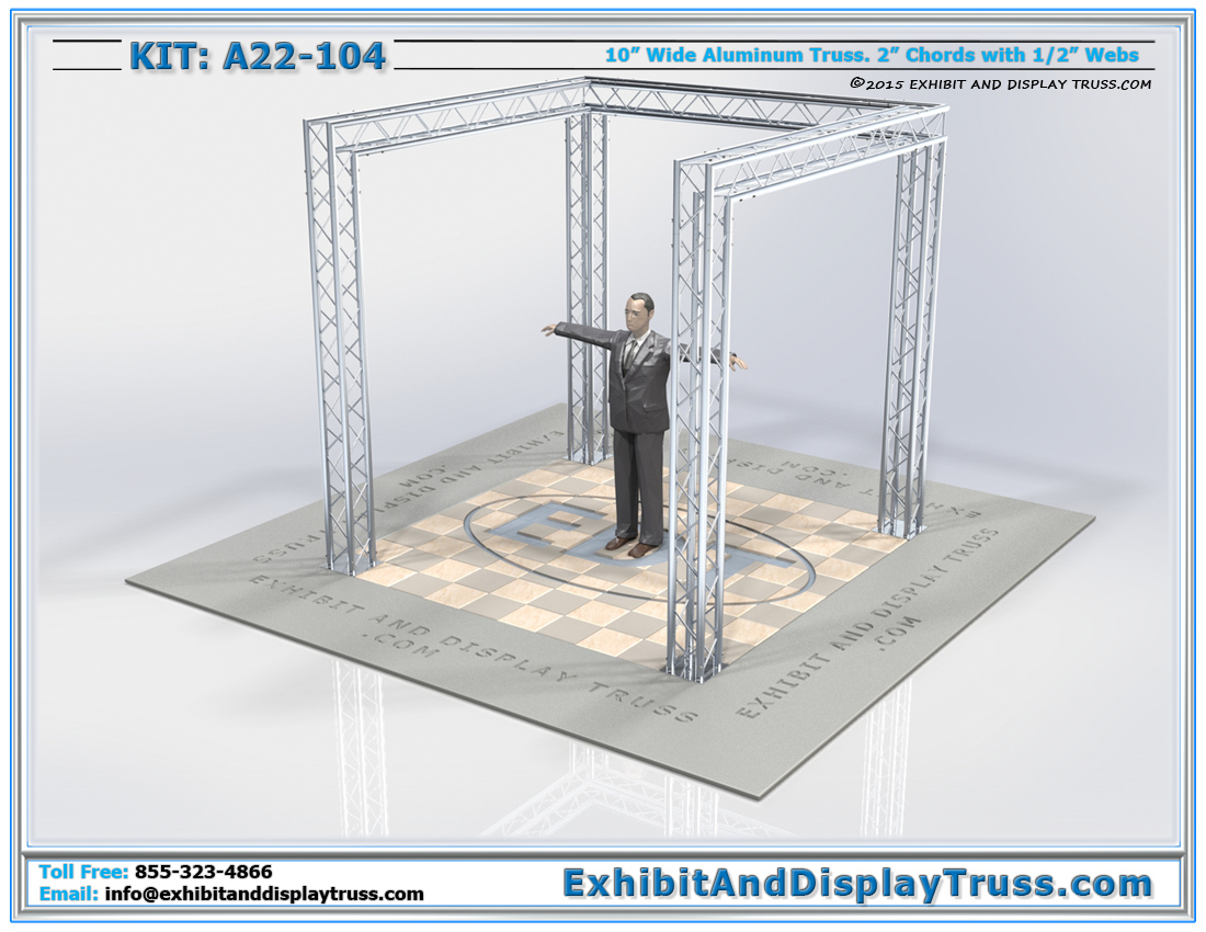 Kit: A22-104 / Durable and Lightweight Aluminum Truss Tradeshow Display