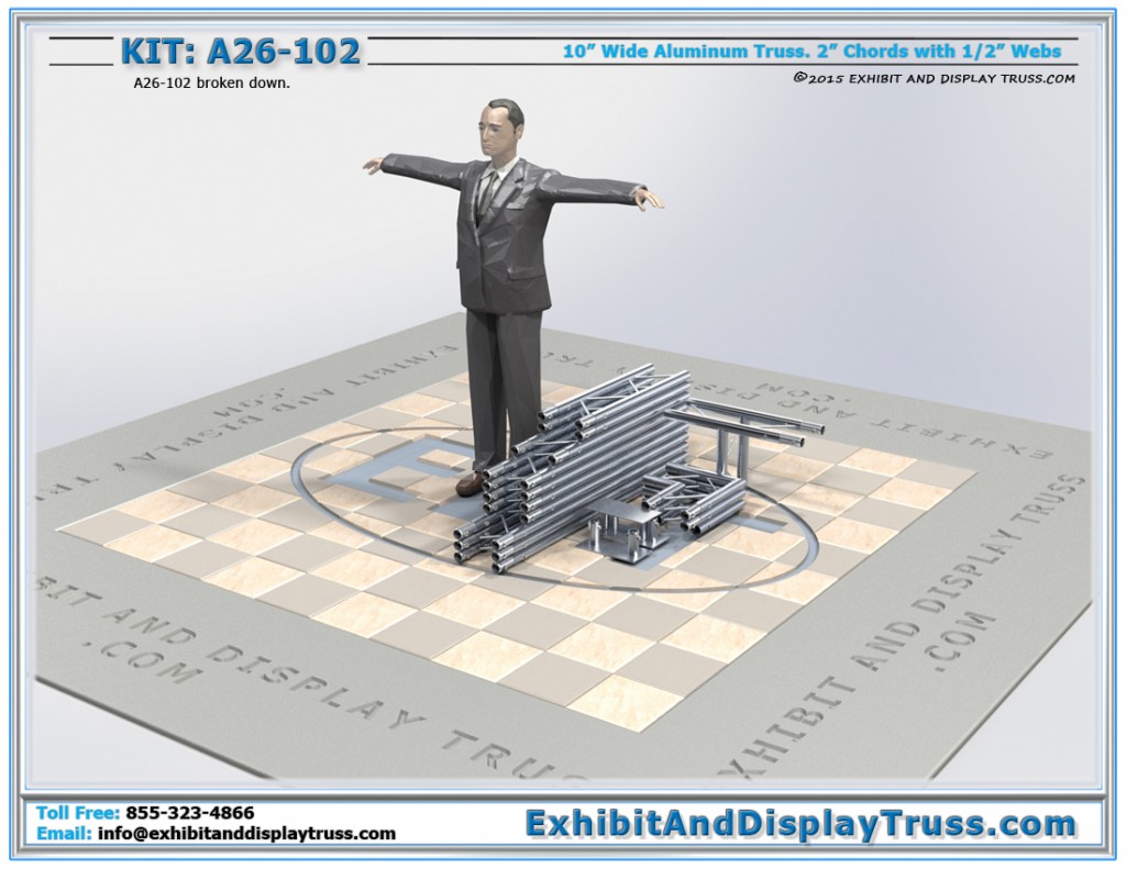 a26_102_flat_packing_aluminum_truss_system_finish_line_structure_kit