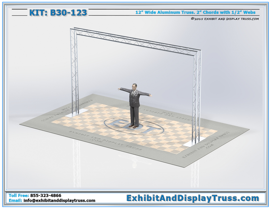 Kit: B30-123 / 12″ Wide Aluminum Triangle Truss Entranceway