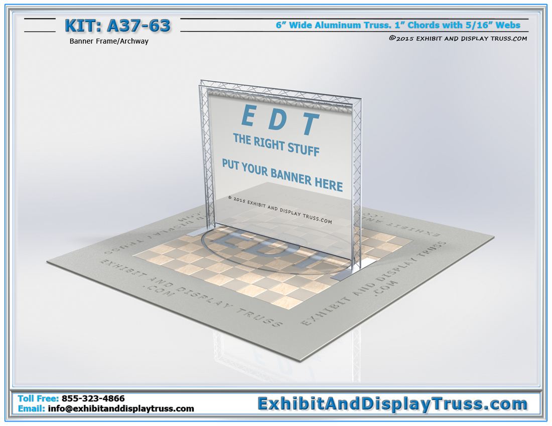 Kit: A37-63 / Portable Conference Banner Stand for Truss Display System
