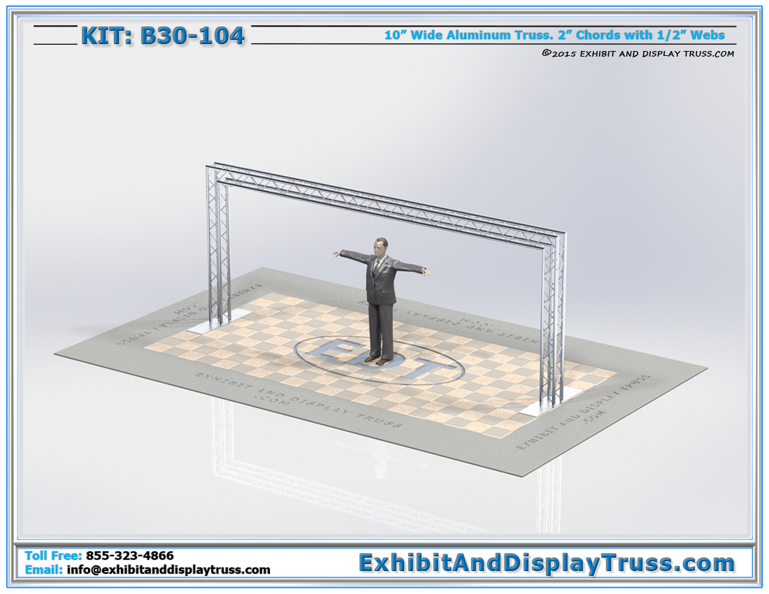 Kit: B30-104 / Aluminum Truss Arch and Entranceway for Trade Show Display Booths