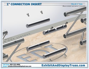 Exploded Parts View for 1" connection Insert System. Expansion Style Connection System