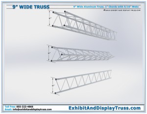 9" wide aluminum truss profile dimensions