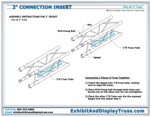Assembly Instructions for 2" connection insert system