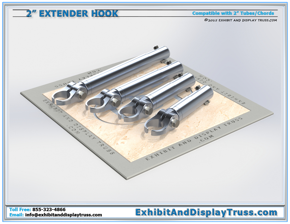 2″ Extender Hook Clamps / Attaching Truss and Accessories to 2″ Tube