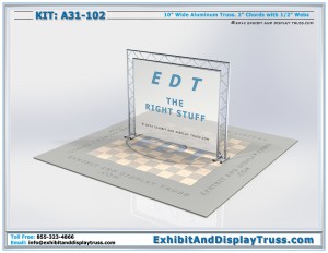 4k image for Kit: A31-102. 10" Wide Ladder Banner/Sign Frame.