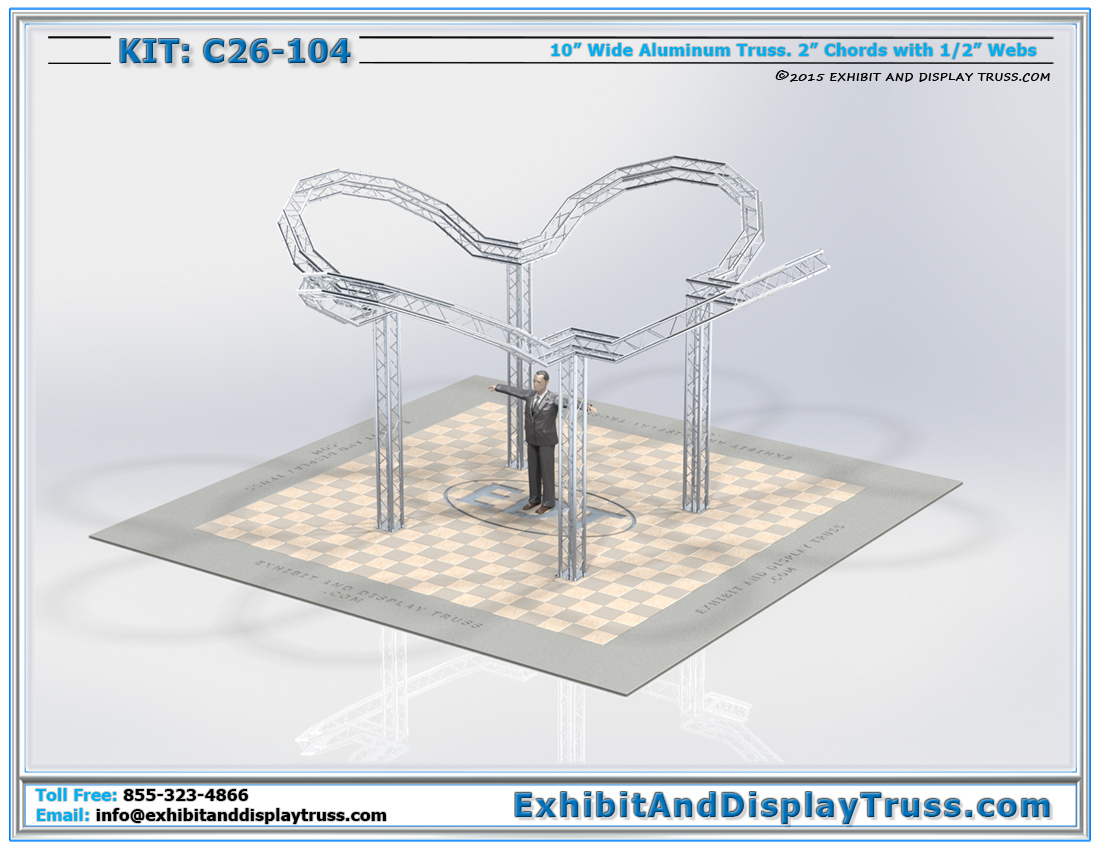 Kit: C26-104 / One of our Best Trade Show Booth Designs For Banner Display