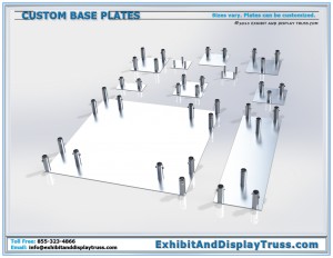 Custom aluminum base plates fabrication. Any size or shape.