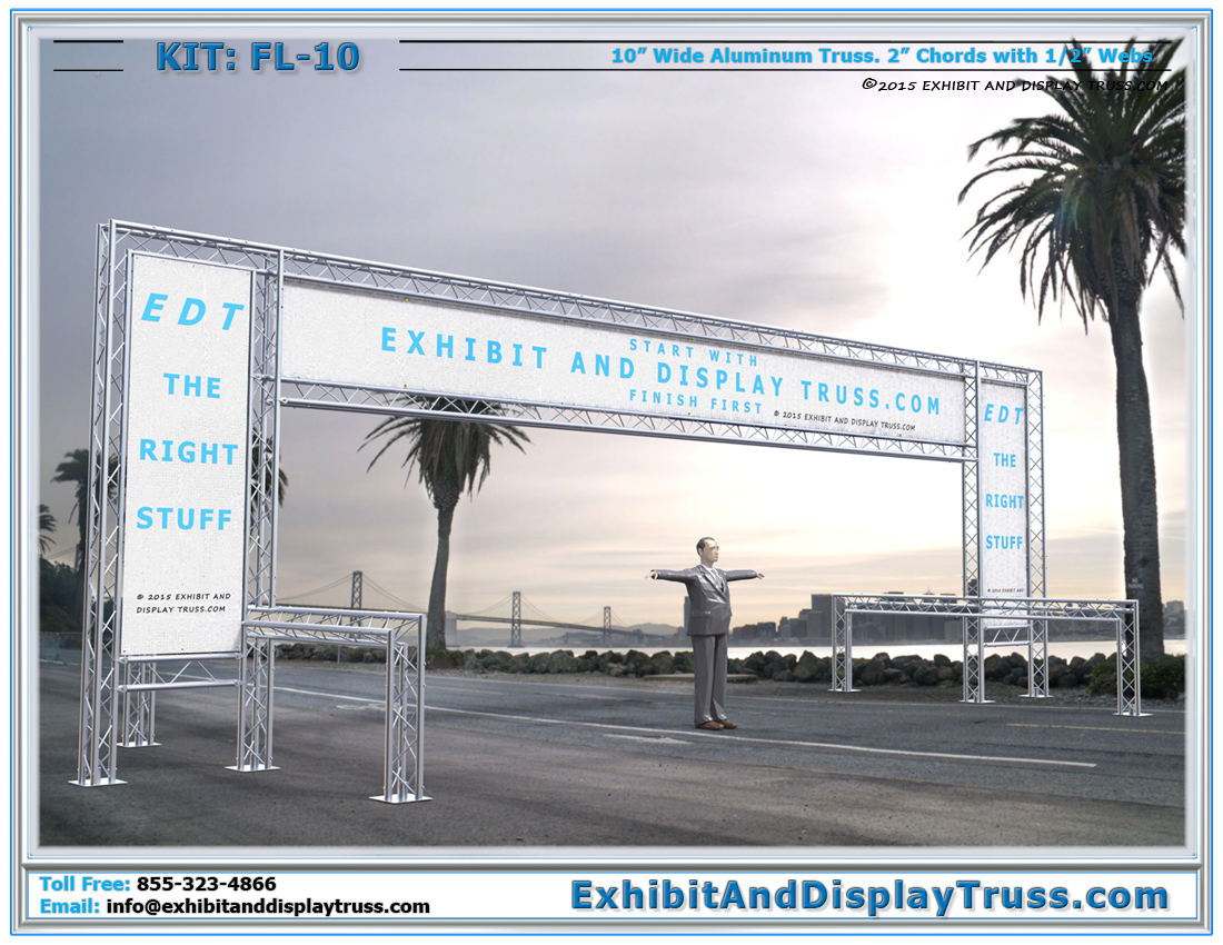 FL-10 Finish Line and Starting Line Kit / Large Banner Frame Finish Line for All Racing Events