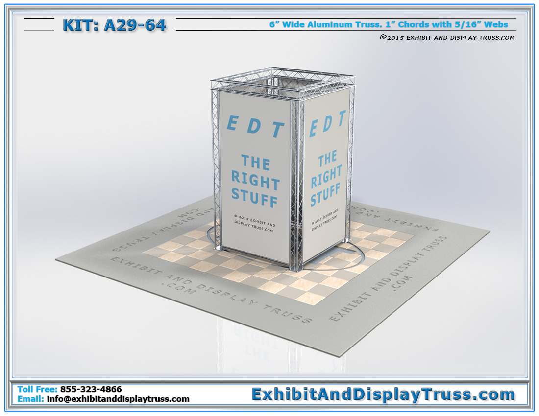 Kit: A29-64 / Trade Show Booth Media Tower