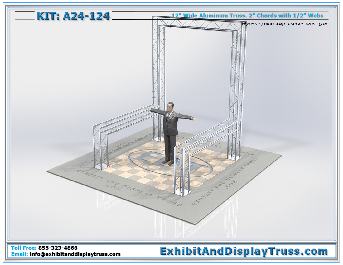 Kit: A24-124 / Durable Truss Trade Show Exhibit Booth for Banners