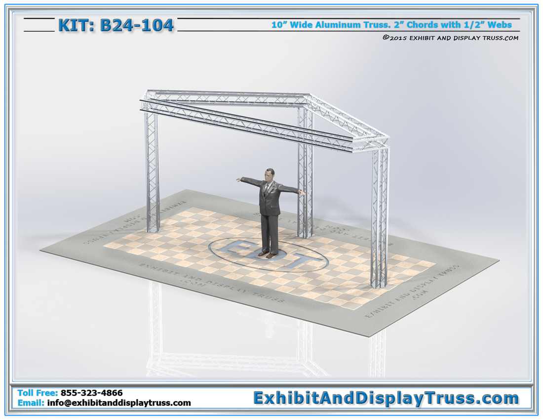 Kit: B24-104 / Modular Aluminum Truss Trade Show Exhibit Booth