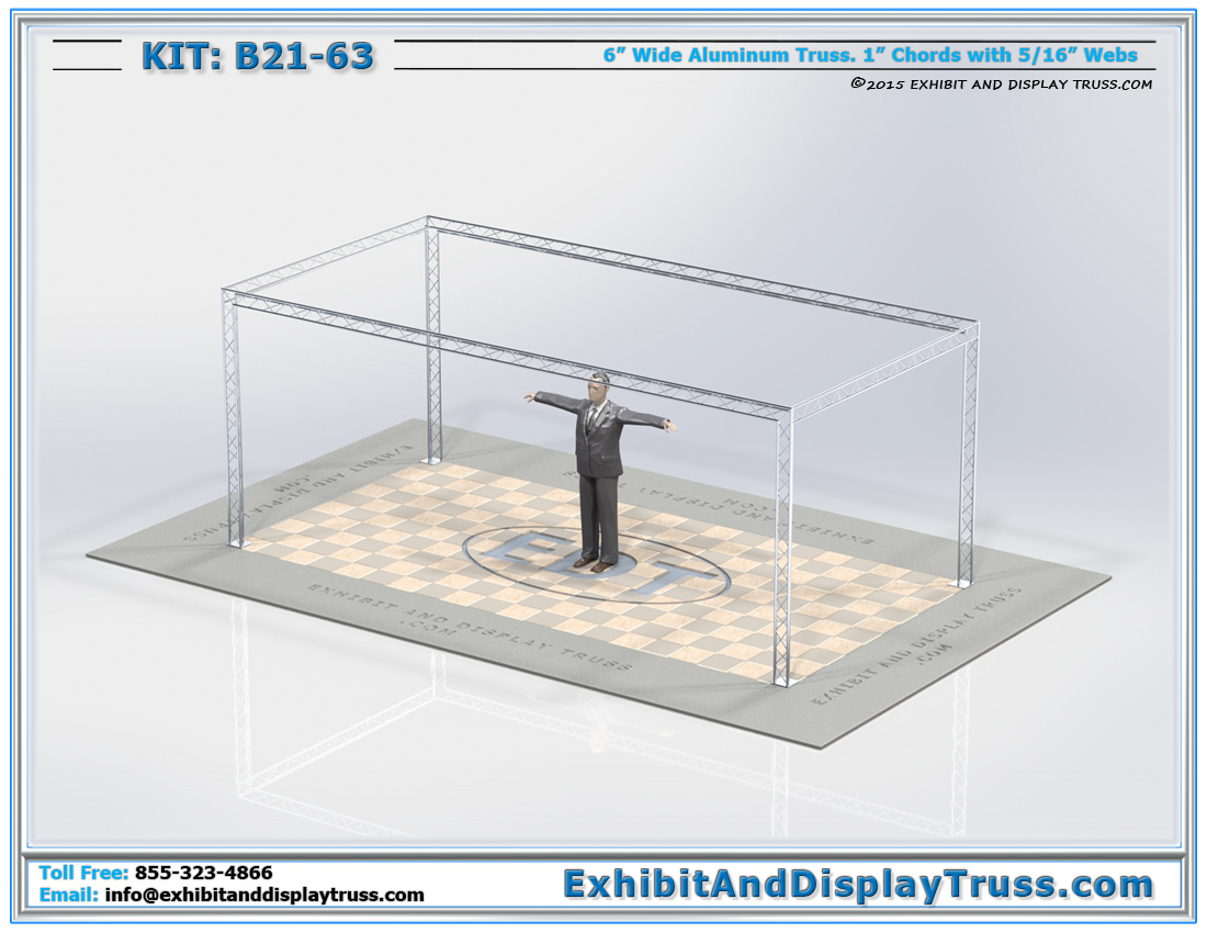 Kit: B21-63 / Lightweight Portable Exhibit Booth