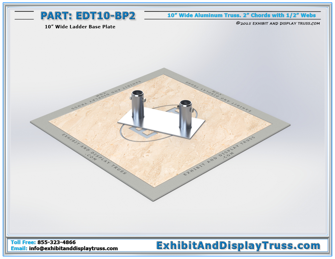 PART: EDT10-BP2 / 10″ Wide Ladder Base Plate