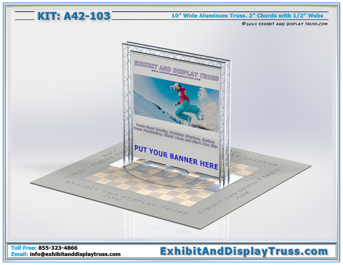 Kit: A42-103 / Goal Post Truss Archway for Banners and Trade Show Backdrops