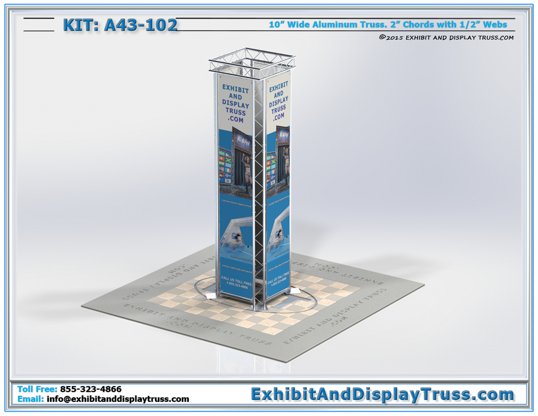 Kit A43-102 / Tower Display Column for Media and Banners