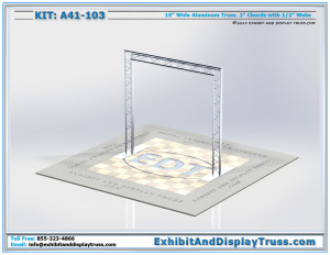 Truss Entranceway Archway Systems A41-103. Compact Truss Arch System.